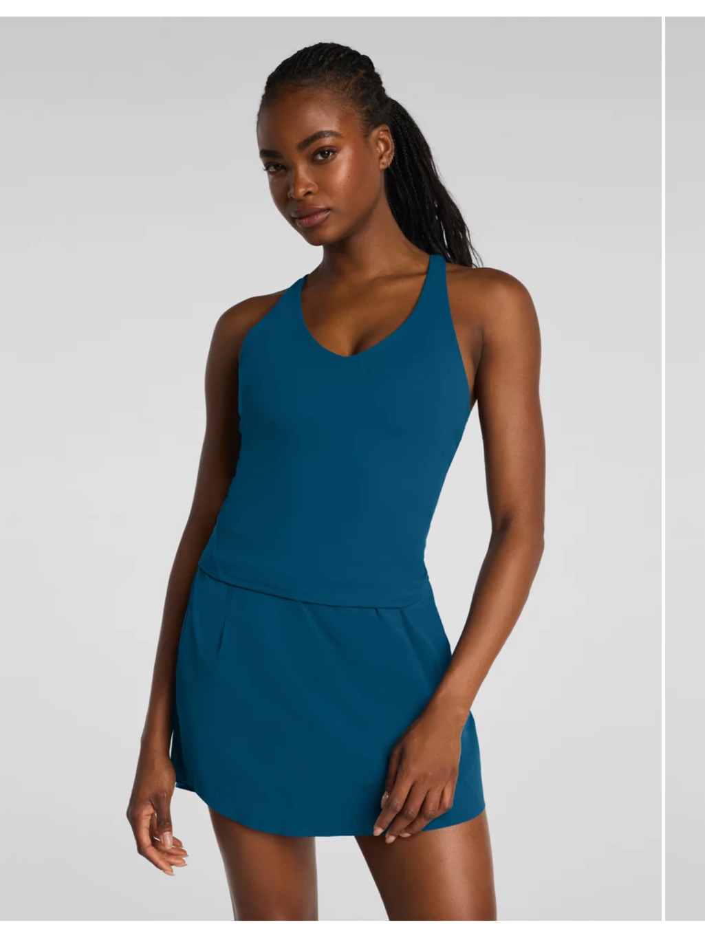 Spanx Boostup V-Neck Shelf Tank | Deep Cove